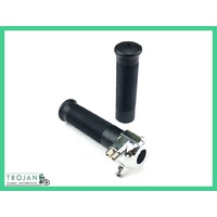 THROTTLE ASSEMBLY, 7/8", AMAL TYPE, DUAL CABLE, W/AMAL TYPE GRIPS, UNIVERSAL, BAR0132