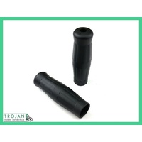 HAND GRIPS, 7/8" HANDLE BAR, COKE BOTTLE, BLACK (PAIR) CUSTOM, CHOPPER, BOBBER