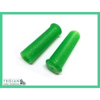 HAND GRIPS, 7/8" HANDLE BAR, SAVANAH, GREEN METAL FLAKE (PAIR) CUSTOM, CHOPPER, BOBBER