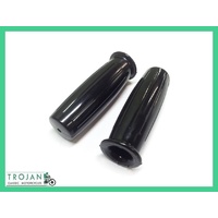 HAND GRIPS, 7/8" HANDLE BAR, SHORTY'S, BLACK (PAIR) CUSTOM, CHOPPER, BOBBER