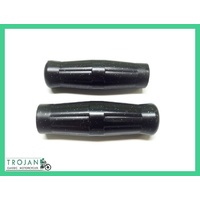 HAND GRIPS, 7/8" HANDLE BAR, COKE BOTTLE, BLACK METAL FLAKE (PAIR) CUSTOM, CHOPPER, BOBBER