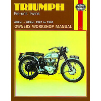 MANUAL, HAYNES, TRIUMPH, TWINS, PRE-UNIT, '47-62, BKM0014