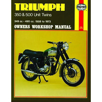 MANUAL, HAYNES, TRIUMPH, TWINS, UNIT, 350/500, '58-73, BKM0015