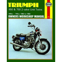 MANUAL, HAYNES, TRIUMPH, TWINS, UNIT, 650/750, '63-83, BKM0016