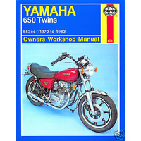 MANUAL, HAYNES, YAMAHA, XS TX XS1 XS1B XS2 650 750 XS650 TX650, 1970-83, BKM0018