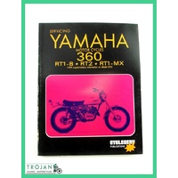 MANUAL, CLYCLESERV, YAMAHA, 360 RT1-B, RT2, RT1-MX, DT2, 1972, BKM0024