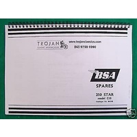 PARTS BOOK, BSA, C15 250 STAR 1962, BKP0001
