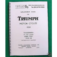PARTS BOOK, TRIUMPH, 1950, 3T, 5T, T100, BKP0006