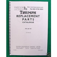 PARTS BOOK, TRIUMPH, 1970, TR25 W, BKP0011