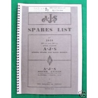PARTS BOOK, AJS, 1951 SINGLES - 350CC 500CC, BKP0014