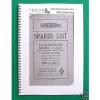 PARTS BOOK, MATCHLESS, 1941 G3L WD 350CC, BKP0015