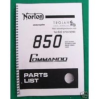 PARTS BOOK, NORTON, 750/850 COMMANDO 1974, BKP0018