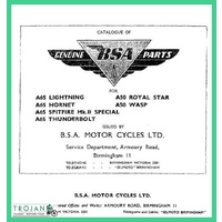 PARTS BOOK, BSA, A50, A65, 1967, BKP0029