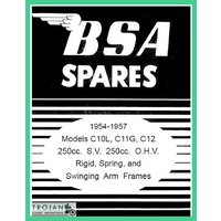 PARTS BOOK, BSA, C10L, C11G, C12, 1954-1957, BKP0036