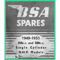 PARTS BOOK, BSA, B31, B32, B33, B34, 1949-1953, BKP0039