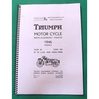PARTS BOOK, TRIUMPH, PRE-UNIT, 1946, SPEEDTWIN etc., BKP0041