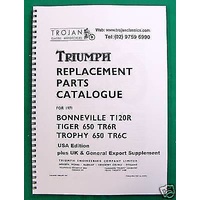 PARTS BOOK, TRIUMPH, 1971, T120R, TR6R, TR6C, BKP0048