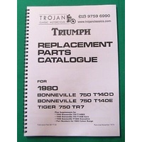 1319 1976-1977 Triumph unit 750cc parts book 