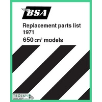 PARTS BOOK, BSA, A50, A65, 1971, BKP0062