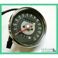 SPEEDO GAUGE, SMITHS TYPE, GREY FACE, TRIUMPH, BSA, 1967-69, SSM5001/06