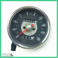 KMH SMITHS TYPE GREY FACE SPEEDO GAUGE, TRIUMPH, BSA, 1967-69, SSM5001/01, KPH