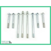 CYLINDER HEAD BOLT SET, TRIUMPH PRE UNIT, 8 STUD, ALLOY HEAD, 1957-62, ENG0174