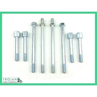 CYLINDER HEAD BOLT SET, TRIUMPH UNIT 350, 500, T90, T100, 1958 ON, ENG0178