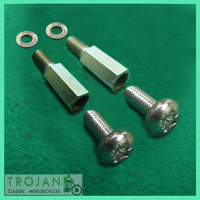 POINTS PLATE PILLAR BOLT SET, SCREW, WASHER, TRIUMPH BSA, 70-7680, 70-6559, 70-7354