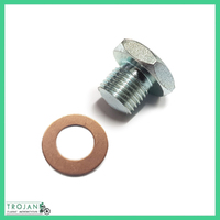 TIMING COVER PLUG BOLT & COPPER WASHER SET, TRIUMPH, PRE 1969, 70-2615, E2615, E1335
