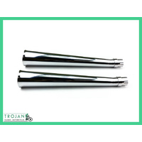MUFFLERS, UNIVERSAL, UPSWEPT MEGAPHONES (PAIR), CAFE RACERS, EXH0027/28