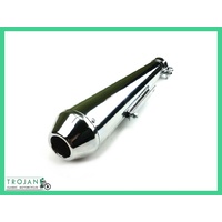 MUFFLER, UNIVERSAL, REVERSE CONE, SHORT (LEFT OR RIGHT), CAFE, BOBBER, EXH0030