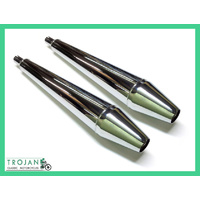 MUFFLER, 'WHISTLERS' FOR TRIUMPH 750, TR7, T140, T150, T160 (PAIR) EXH0088