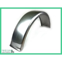 REAR MUDGUARD, FENDER, CUSTOM, 6" WIDE, FLAT, CUSTOM BOBBED, RAW STEEL, FDR0003