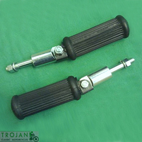 PILLION FOOT REST, PEG ASSEMBLIES, WITH RUBBERS, UNIVERSAL, TRIUMPH, BSA, NORTON
