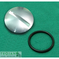 GEARBOX CHAINCASE INSPECTION CAP SET, TRIUMPH, GENUINE, 57-2166, T2166, 70-8782, E8782