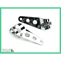 HEADLIGHT BRACKETS, CHROME, UNIVERSAL, CAFE RACER, BOBBER, HLP0007