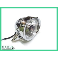 HEADLAMP, HEADLIGHT, 4 1/2", CUSTOM FLUTED, BASE MOUNT, H4, HLP0053