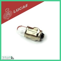 BULB, 12V, 2W, WARNING LIGHT, SMITHS GAUGE (EACH) GENUINE LUCAS, BA7S, LLB281