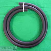 OIL LINE, HOSE, 1/4", BLACK RE-INFORCED, NEOPRENE, 1m, PTK0019
