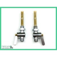 PETROL TAPS, LEVER TYPE, MAIN, RESERVE, STD, 1/4 x 1/4 (PAIR) 83-2800, 83-2801