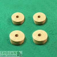 PETROL TAP FLAT SLIDE CORK WASHER (SET 4) AJS, MATCHLESS, BSA, GENUINE, PTK0079