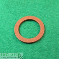PETROL TAP TO TANK SEALING FIBER WASHER, 3/8" BSP, AJS, TRIUMPH, BSA, PTK0082
