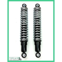 SHOCK ABSORBERS, UNIVERSAL BRITISH, CHROME SPRING 325mm (PAIR), 60-2023, D2023
