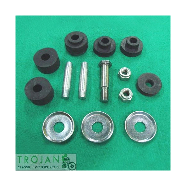 PETROL TANK MOUNTING KIT, TRIUMPH, 500, 650 UNIT, 1968-70, T150,GENUINE, 00-0091
