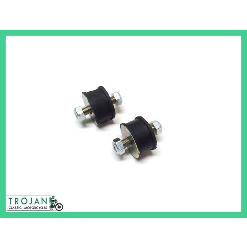 NORTON COMMANDO BONDED RUBBER BUFFER MOUNT, COTTON REEL (PAIR) 06-0622