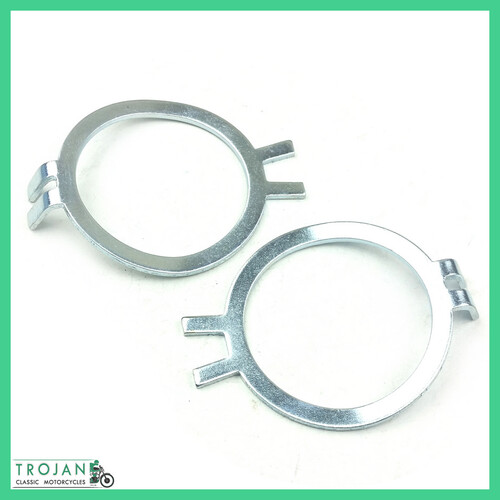 EXHAUST LOCK RING TAB WASHERS, LOCKING, NORTON, DOMI, COMMANDO (PAIR) 06-2412