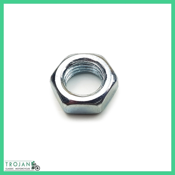 CLUTCH ADJUSTER NUT, 3/8" x 24TPI, TRIUMPH, BSA, GENUINE, 14-0403, 60-4180, 68-3309, 06-0347