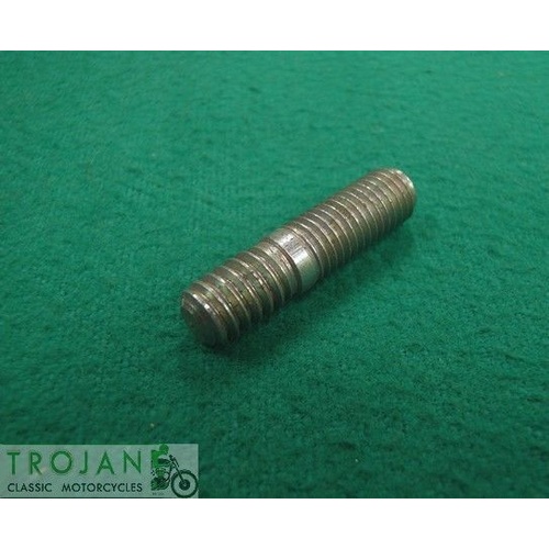 ROCKER BOX STUD, 1/4" x 20-28TPI x 1", TRIUMPH, GENUINE, 14-1401