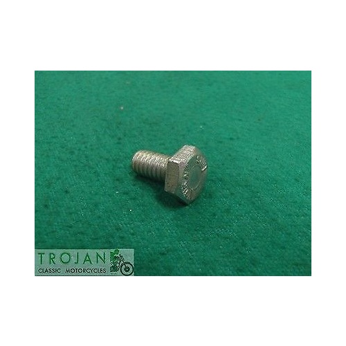 PRIMARY CASE OIL LEVEL BOLT, 1/4" x 20TPI x 1/2", TRIUMPH, GENUINE, 14-6101