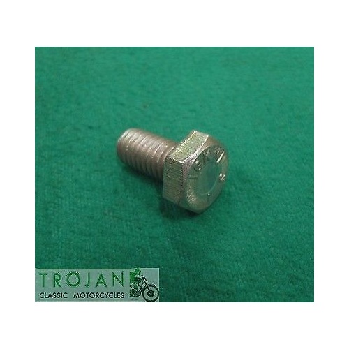 CHOKE LEVER MOUNT OILWAY BOLT, 5/16" x 18TPI x 5/8", TRIUMPH, GENUINE, 14-6113